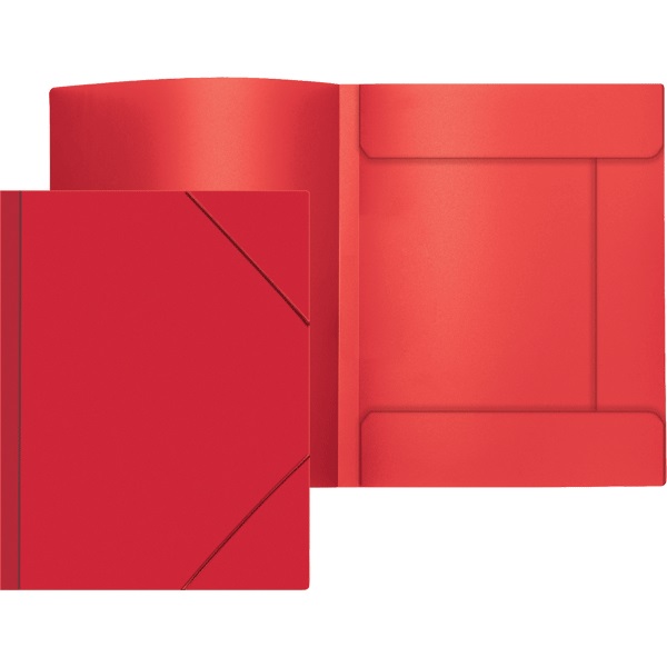 Папка на резинках А4, корешок 30мм, пластик 0,45мм deVENTE Daily, красная